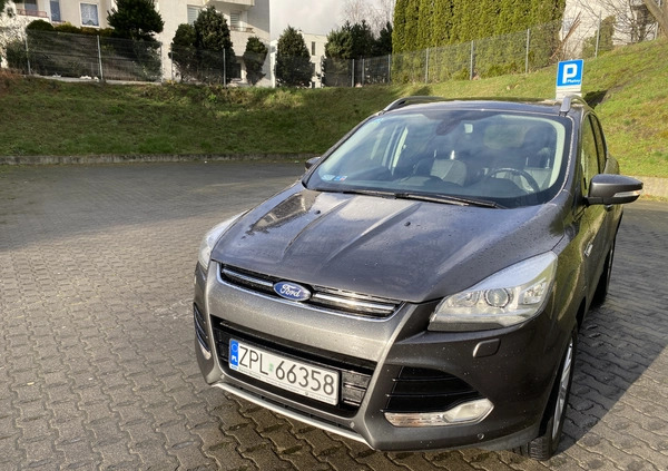 Ford Kuga cena 55000 przebieg: 118724, rok produkcji 2015 z Szczecin małe 667